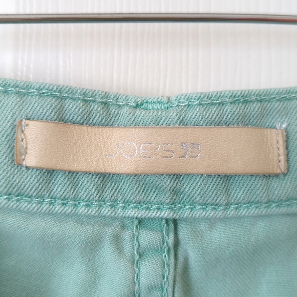 Joe's Jeans Classic Twill Cotton Low Waisted Relaxed Fit Shorts Aqua Blue 27 - Picture 4 of 13